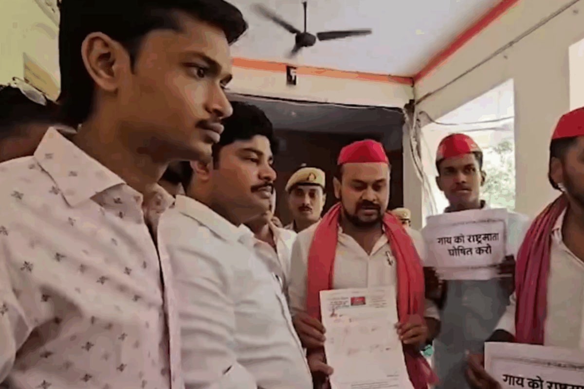 SP Leader Writes To PM Modi In Blood Over 'Rashtra Mata' Status For Cows, Shocking Video Emerges
