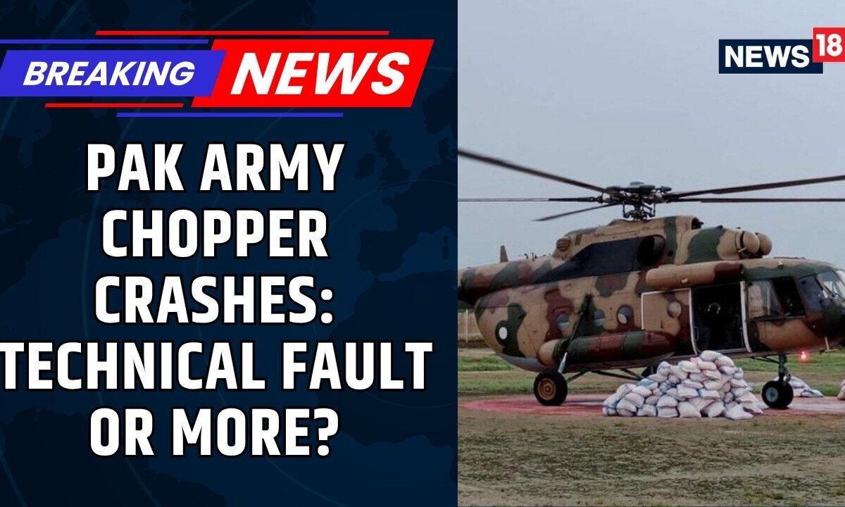 Pakistan ISPR Says MI-17 Helicopter Crashed In Muzaffarabad Due To Technical Fault | PoK | News18