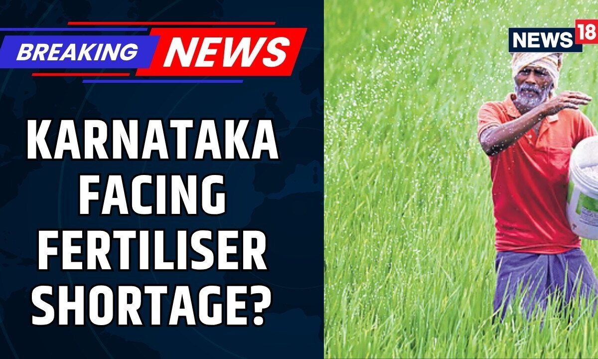 Karnataka Fertilizer Shortage: Farmers Queue For Hours, Slippers Hold Their Place In Line | News18