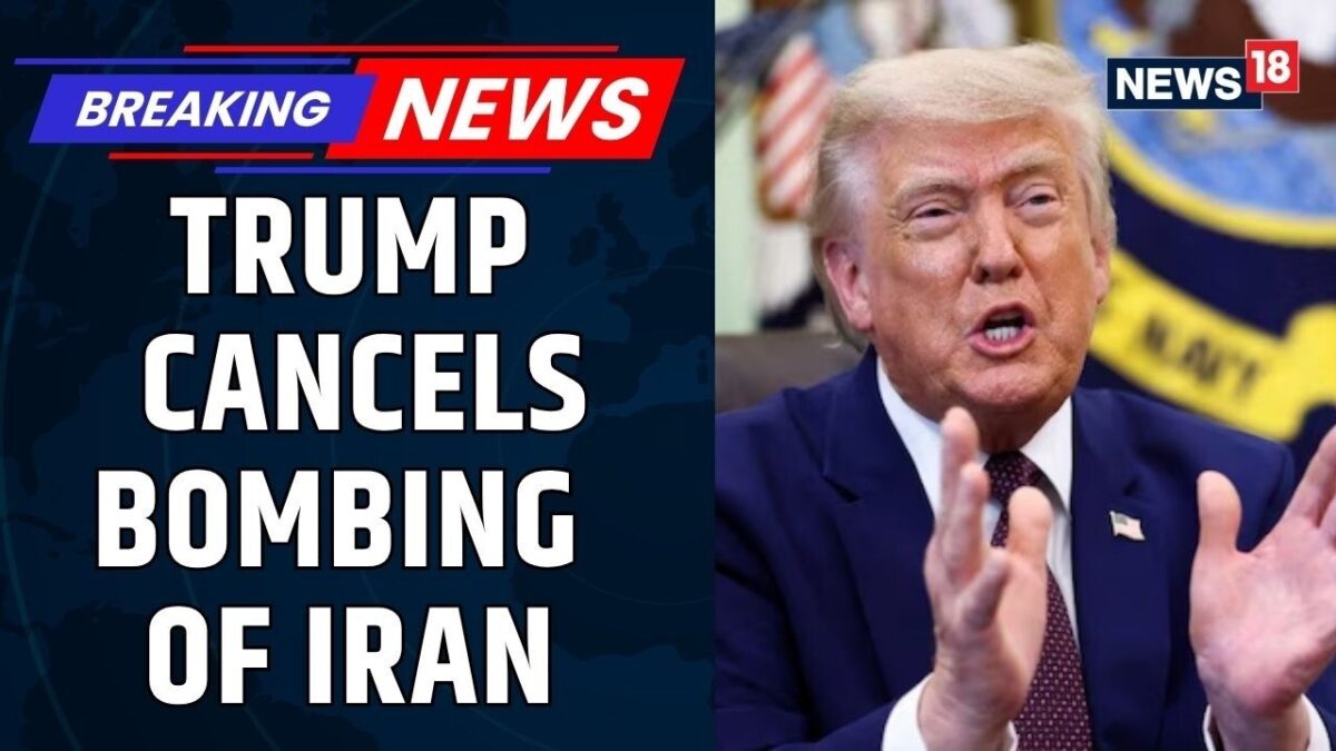 US Iran War | Trump Cancels Iran Bombing Plans After Warning of Striking Tehran ‘Very Hard’ | News18