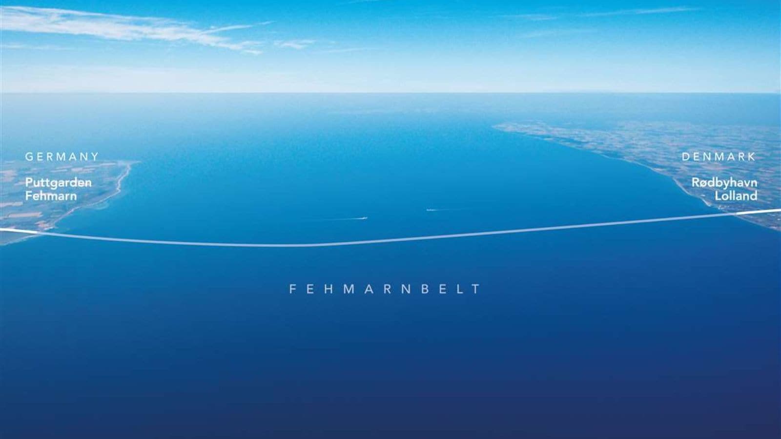 This tunnel is not being dug using the traditional method. Large sections of it are being built and then submerged in the sea. This tunnel is not being dug using the traditional method. Large sections of it are being built and then submerged in the sea.
