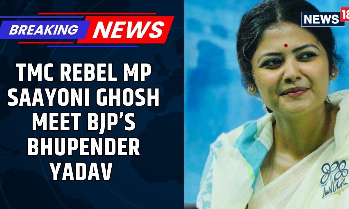 #Breaking: TMC Splits! Rebel MPs Saayoni Ghosh & Prasun Banerjee Meet BJP’s Bhupender Yadav | News18