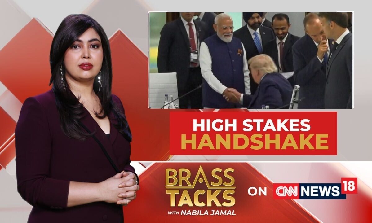 PM Modi-Trump Shake Hands, But The "Warm Hug" Missing: Optics Sends A Subtle Message? | Brass Tacks