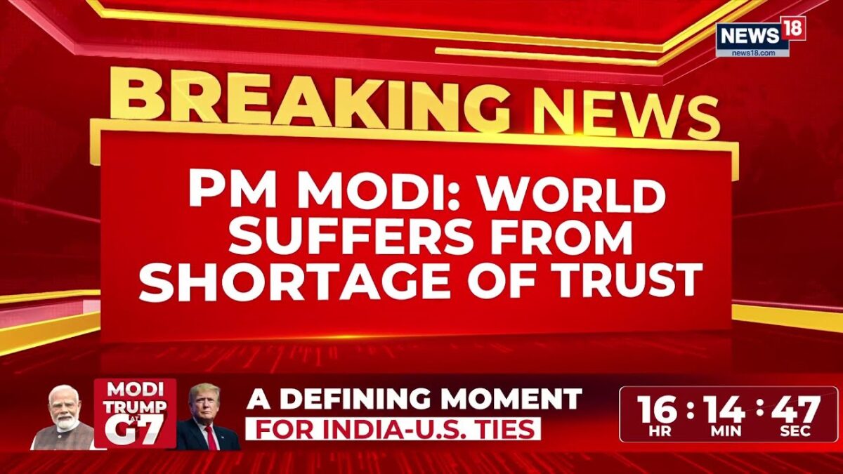 "The World Has A Trust Shortage!" — Modi Stuns G7 Seated Next To Trump In France | BREAKING