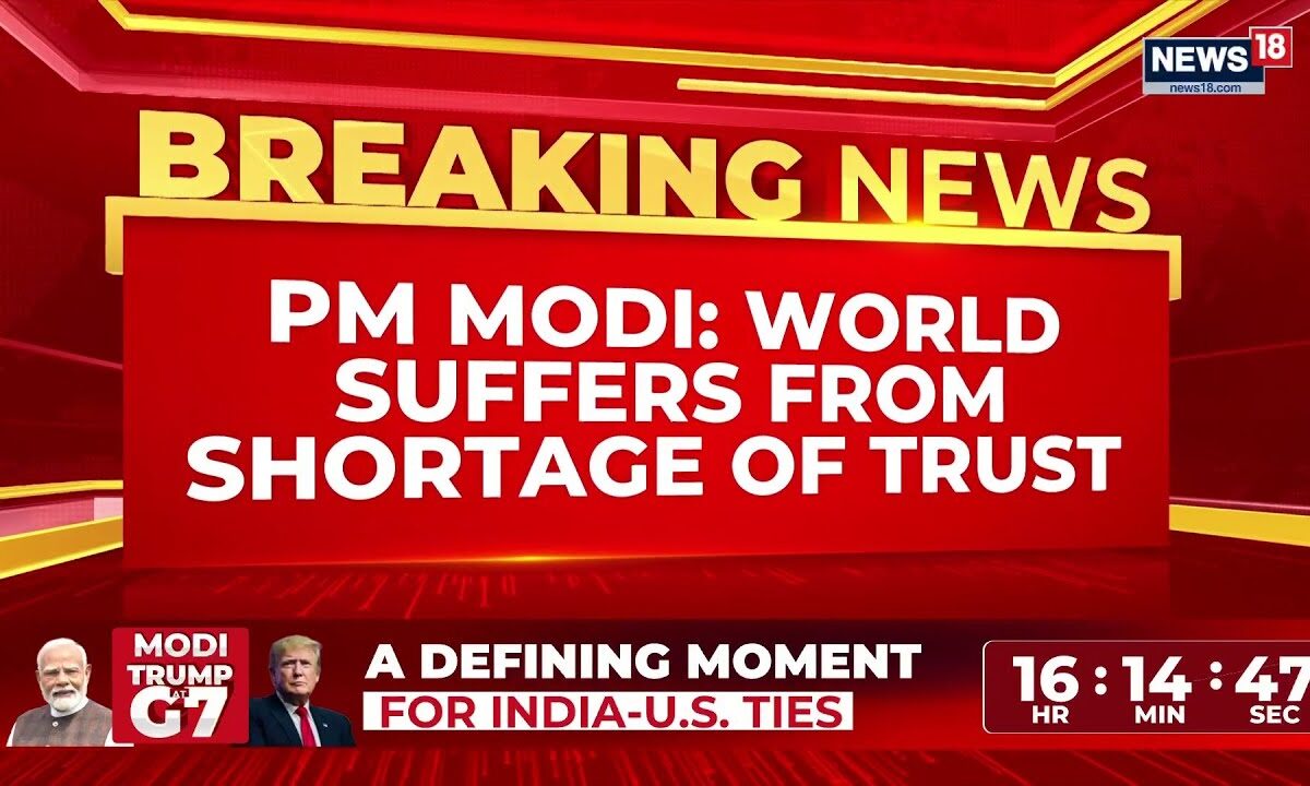 "The World Has A Trust Shortage!" — Modi Stuns G7 Seated Next To Trump In France | BREAKING