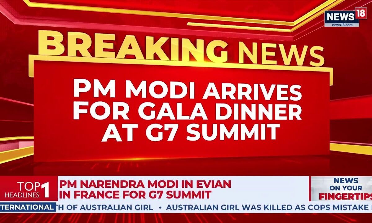 PM Modi Arrives For Gala Dinner At G7 Summit | World Leaders Gather In France | France G7 Dinner