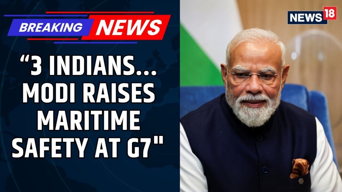 "Indians Also Lost Their Lives": Modi Raises Maritime Safety At G7 As Trump Watches | News18