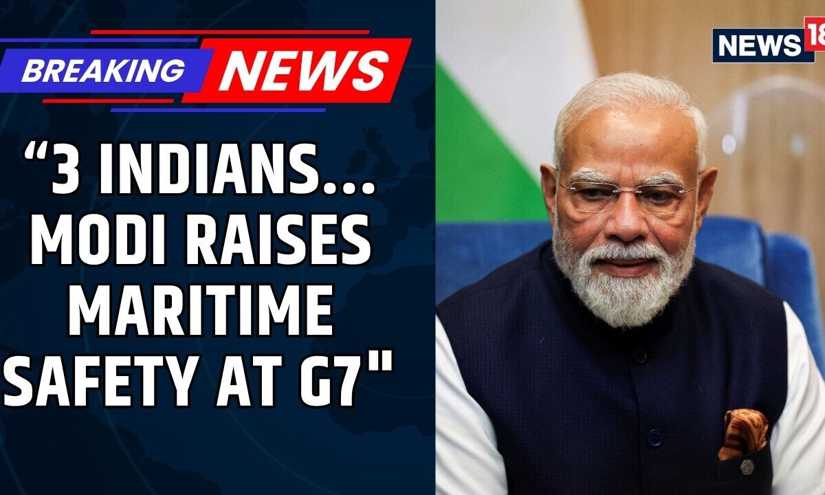 "Indians Also Lost Their Lives": Modi Raises Maritime Safety At G7 As Trump Watches | News18