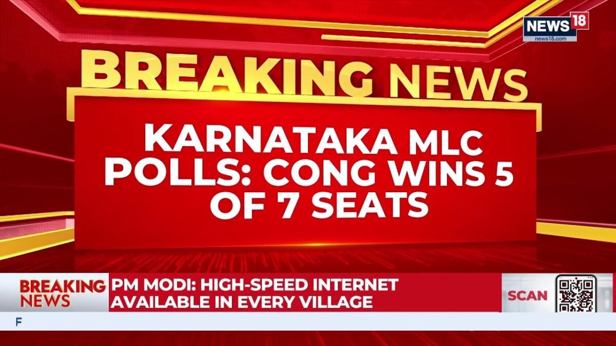 Congress Wins 5 Of 7 Karnataka MLC Seats | Cross Voting Deals Blow To BJP, JD(S) | Politics | News18