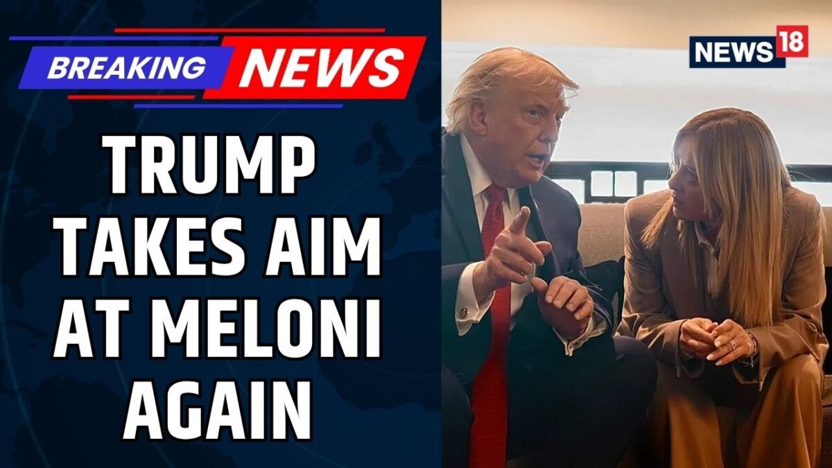 After Photo Row, President Trump Targets Meloni Again, Says She's Doing Poorly in Italy | News18