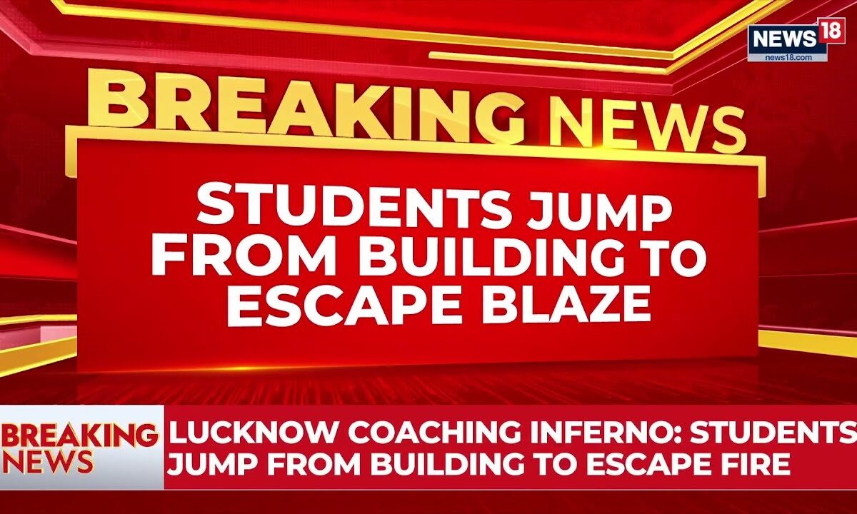 Massive Fire at Lucknow Coaching Centre! Students Evacuated as Rescue Ops Continue | Breaking News