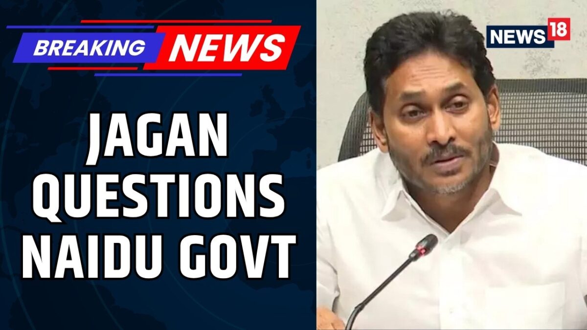 Jagan Mohan Reddy Questions Naidu Government: “Why No Arrest So Far?” | Politics News | News18