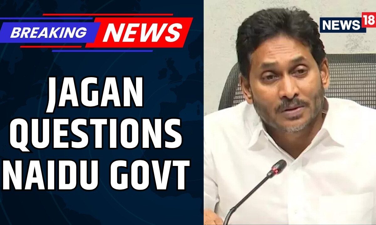 Jagan Mohan Reddy Questions Naidu Government: “Why No Arrest So Far?” | Politics News | News18