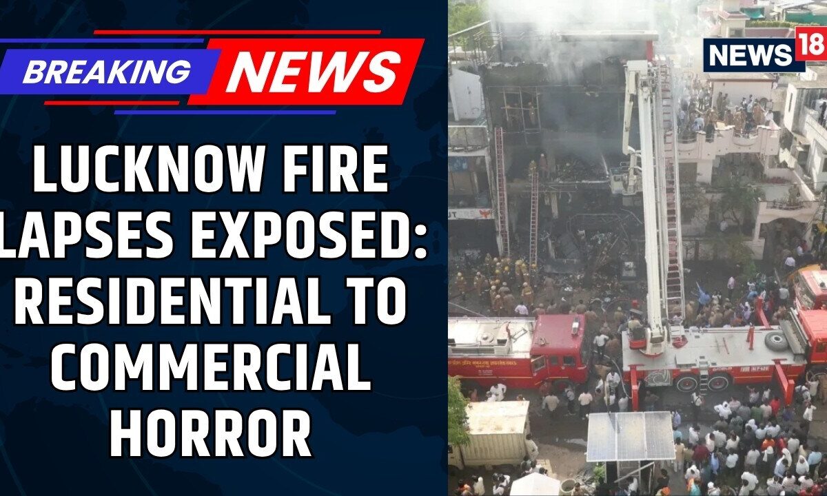 Lucknow Fire Lapses Exposed: Residential Building Used Illegally As Commercial Space Since 2014