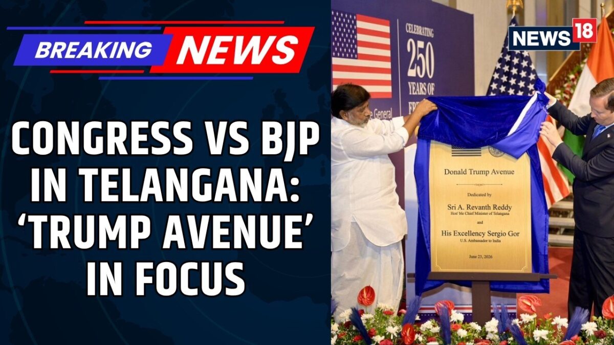 Telangana Congress Defends Donald Trump Avenue, Says BJP Is Politicising Road Rename Row | News18