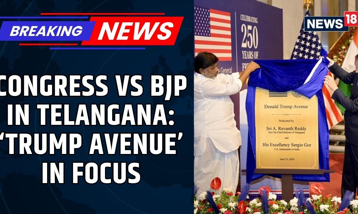 Telangana Congress Defends Donald Trump Avenue, Says BJP Is Politicising Road Rename Row | News18