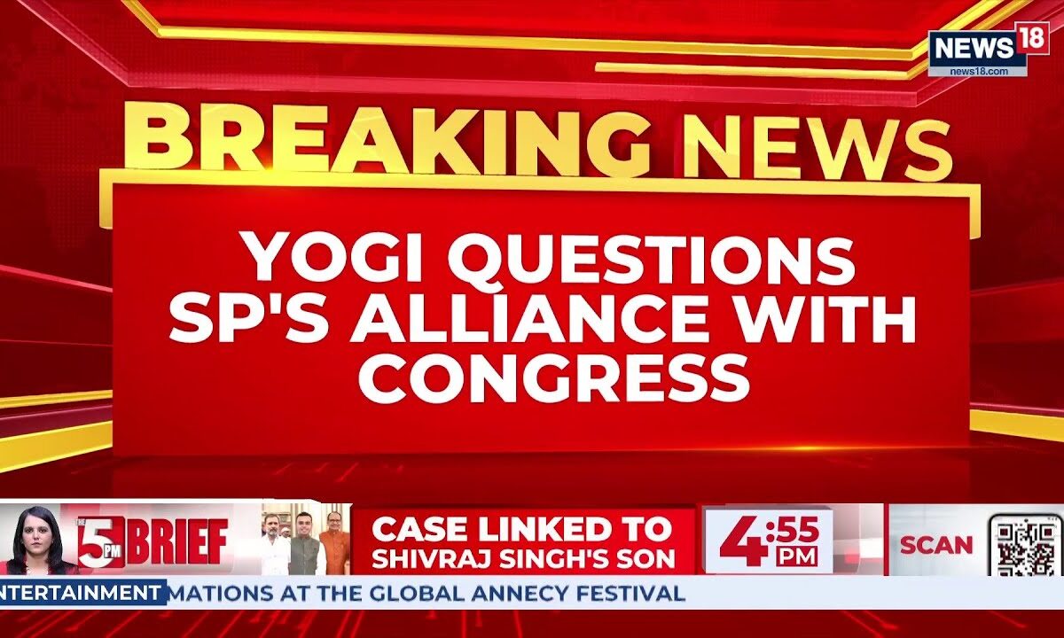 Yogi Adityanath Criticizes SP-Congress Alliance, Invokes Mulayam Singh Yadav’s Legacy | News18