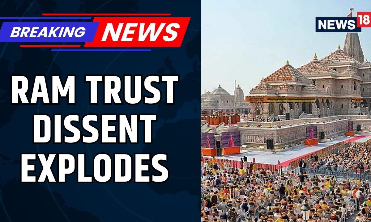 Ram Mandir Trust Member Dinendra Das Voices Dissent After Theft Row, Targets Champat Rai | News18