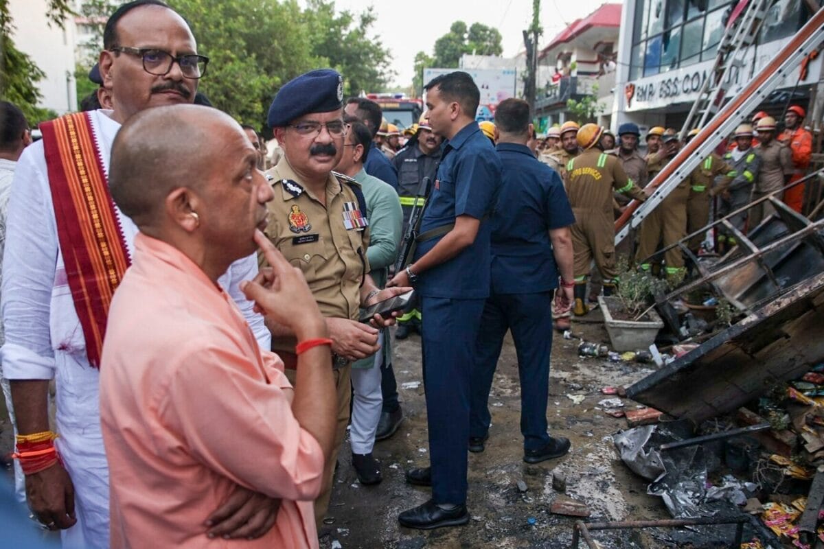 CM Yogi Cuts Short Aligarh Trip, Heads To Lucknow As Coaching Fire Kills 15