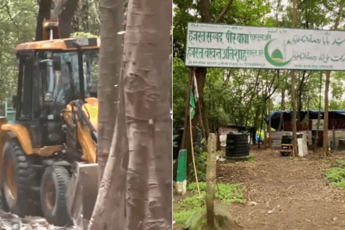 BMC Demolishes ‘Illegal Dargah’ In Aarey Under Heavy Security To Prevent Repeat Of Bandra Violence