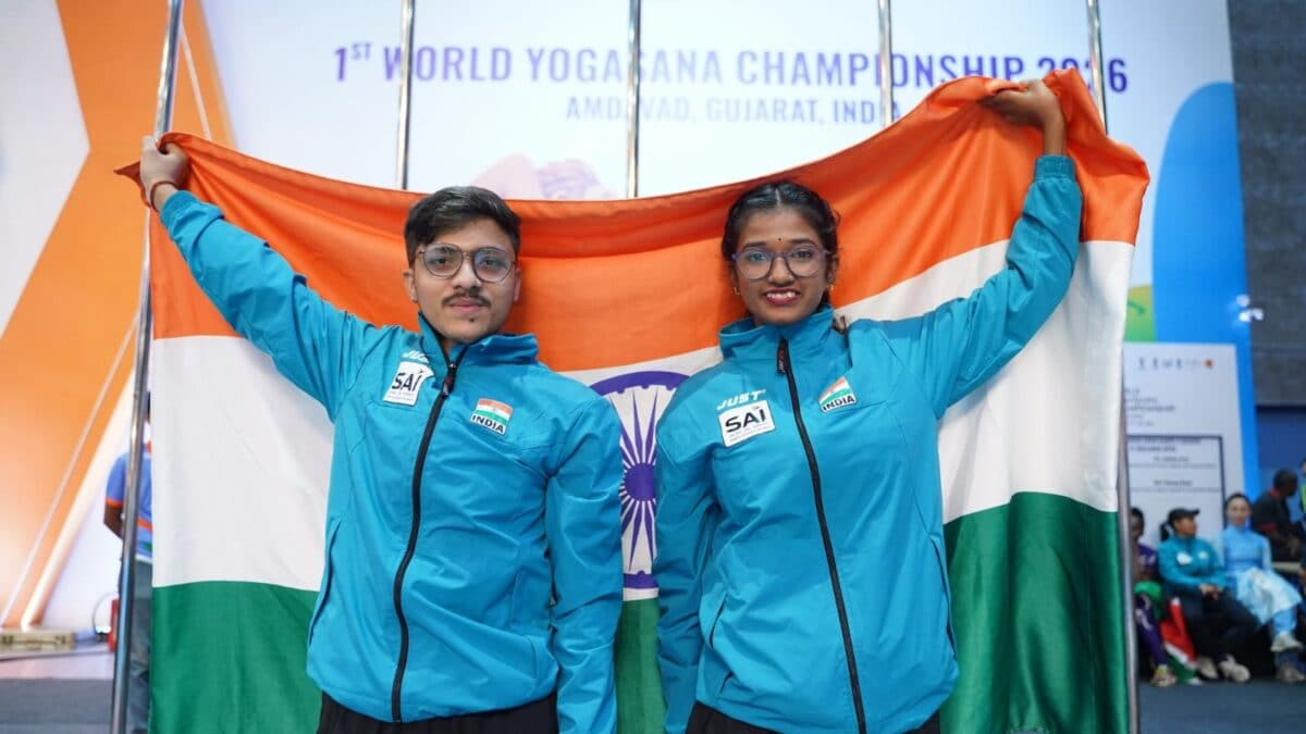 India Win 5 Out 6 Gold Medals At Inaugural World Yogasana Championships