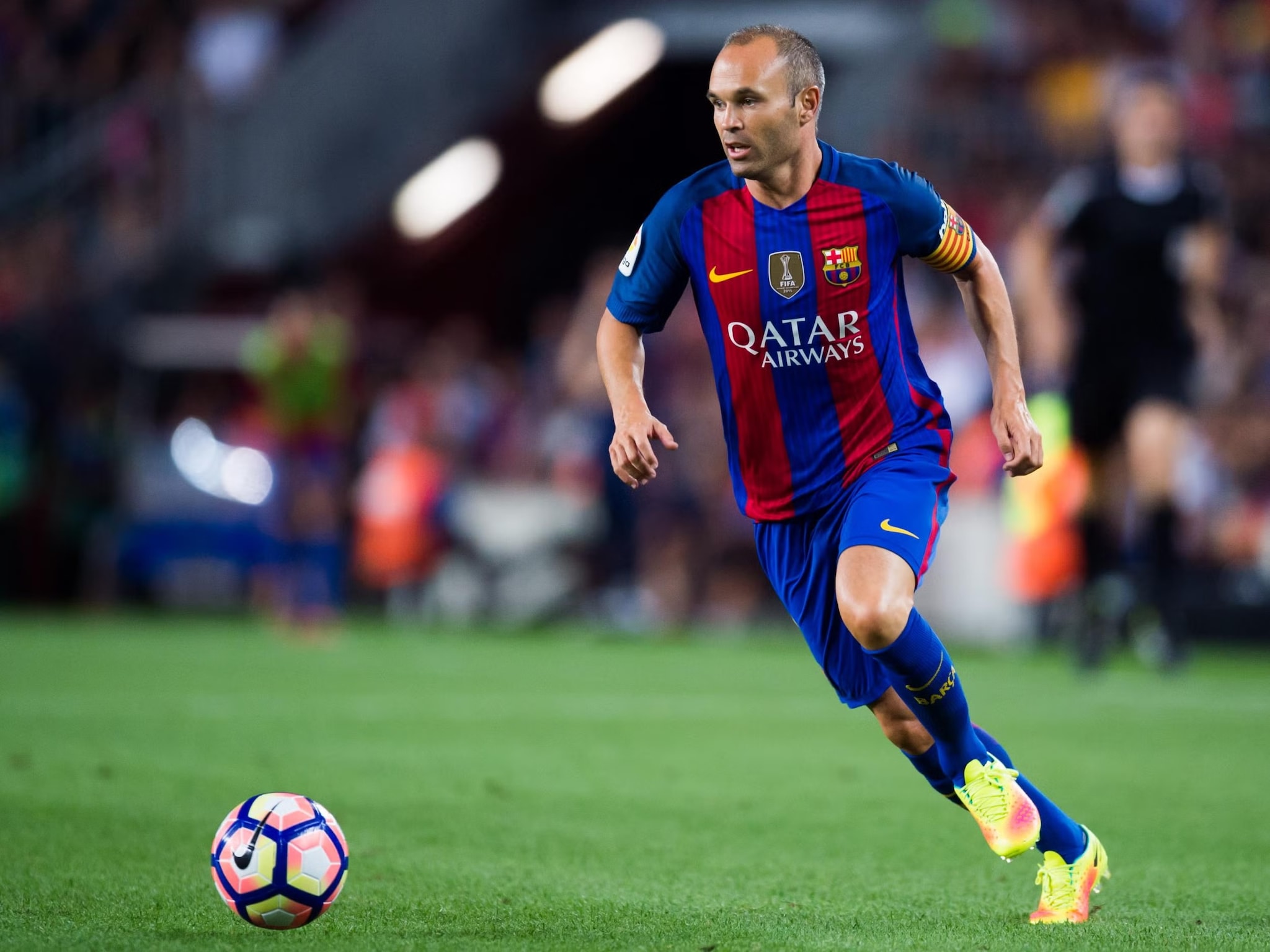 Midfield — Andrés Iniesta: The architect of Spain's golden generation. Iniesta's intelligence, vision and ability to control the biggest matches make him one of the finest midfielders Messi ever played alongside.