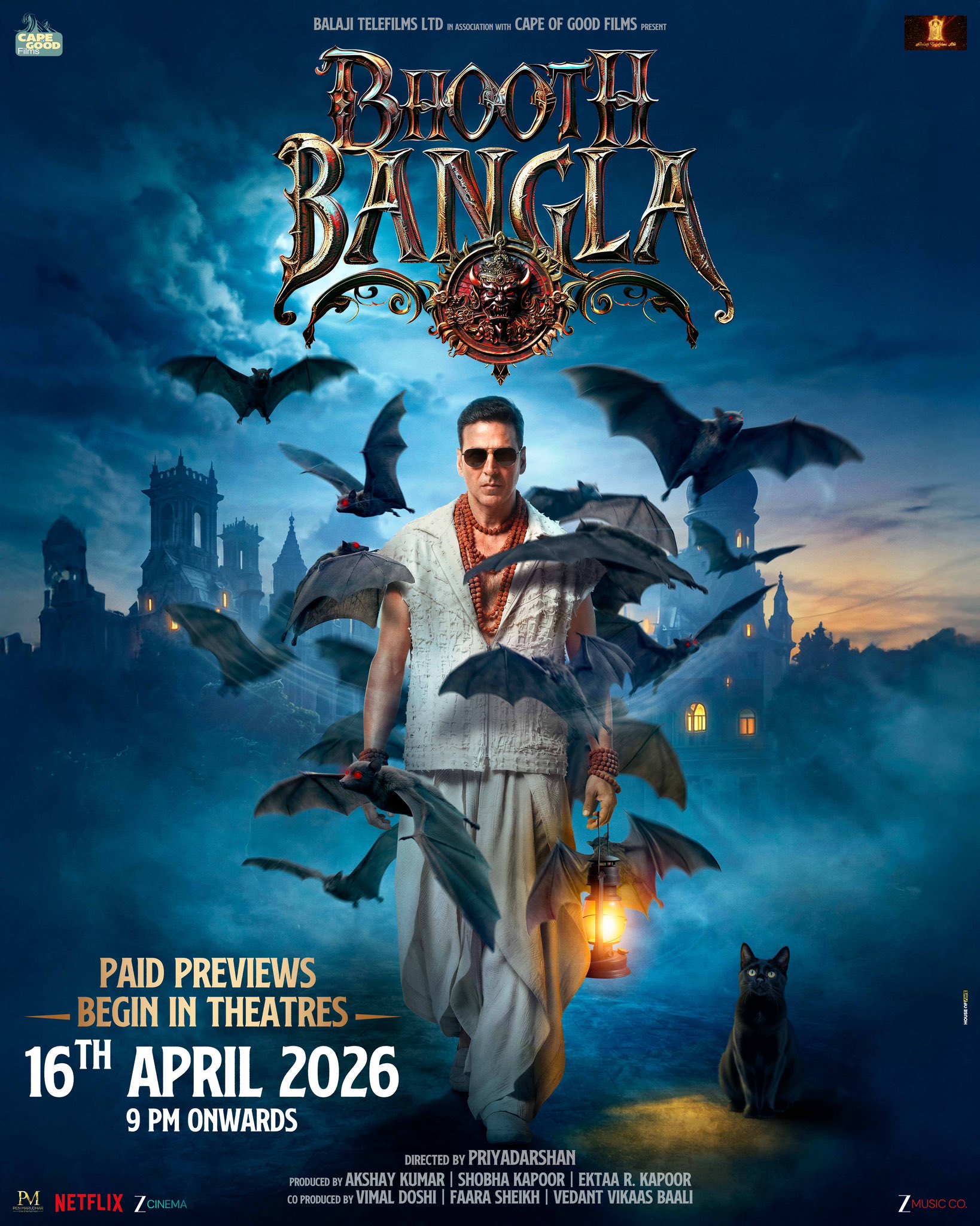 Bhooth Bangla (Rs 199.23 crore): Priyadarshan and Akshay Kumar reunited for this horror-comedy alongside Paresh Rawal and Rajpal Yadav. Rich in nostalgic slapstick humor, black magic lore, and chaotic situational comedy, it proved to be a major crowd-pleaser. (File Photo)
