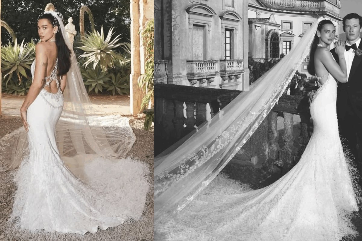 Dua Lipa Is A Chanel Bride, Looks Loved Up With Callum Turner In Sicily