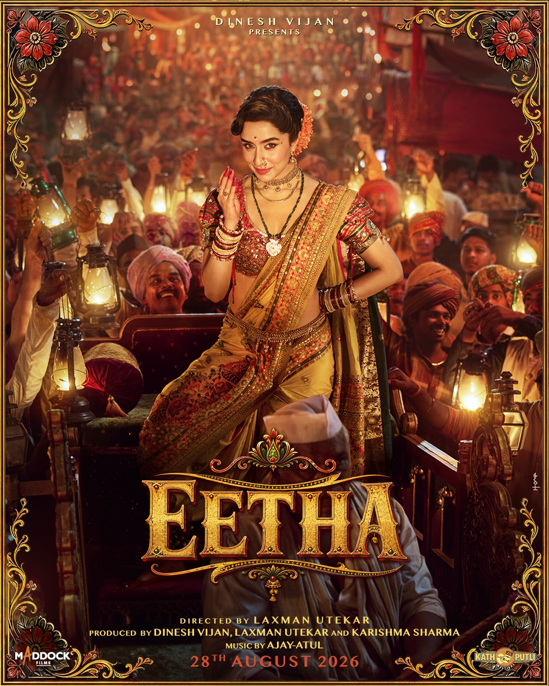 EethaLead Cast: Shraddha Kapoor Director: Laxman Utekar Release Date: August 28, 2026 The musical biopic is based on the life of legendary folk artist Vithabai. It chronicles Vithabai’s journey from 1940 to 1990 while celebrating her contribution to Maharashtra's folk performance traditions. (Image: IMDb) EethaLead Cast: Shraddha Kapoor Director: Laxman Utekar Release Date: August 28, 2026 The musical biopic is based on the life of legendary folk artist Vithabai. It chronicles Vithabai’s journey from 1940 to 1990 while celebrating her contribution to Maharashtra's folk performance traditions. (Image: IMDb)