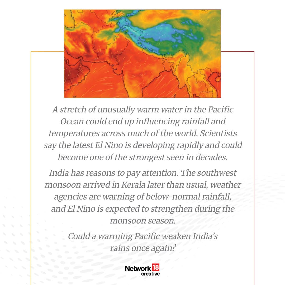 Unusually warm waters in the Pacific have raised concerns about the emergence of a strong El Niño, which could influence weather patterns across continents.