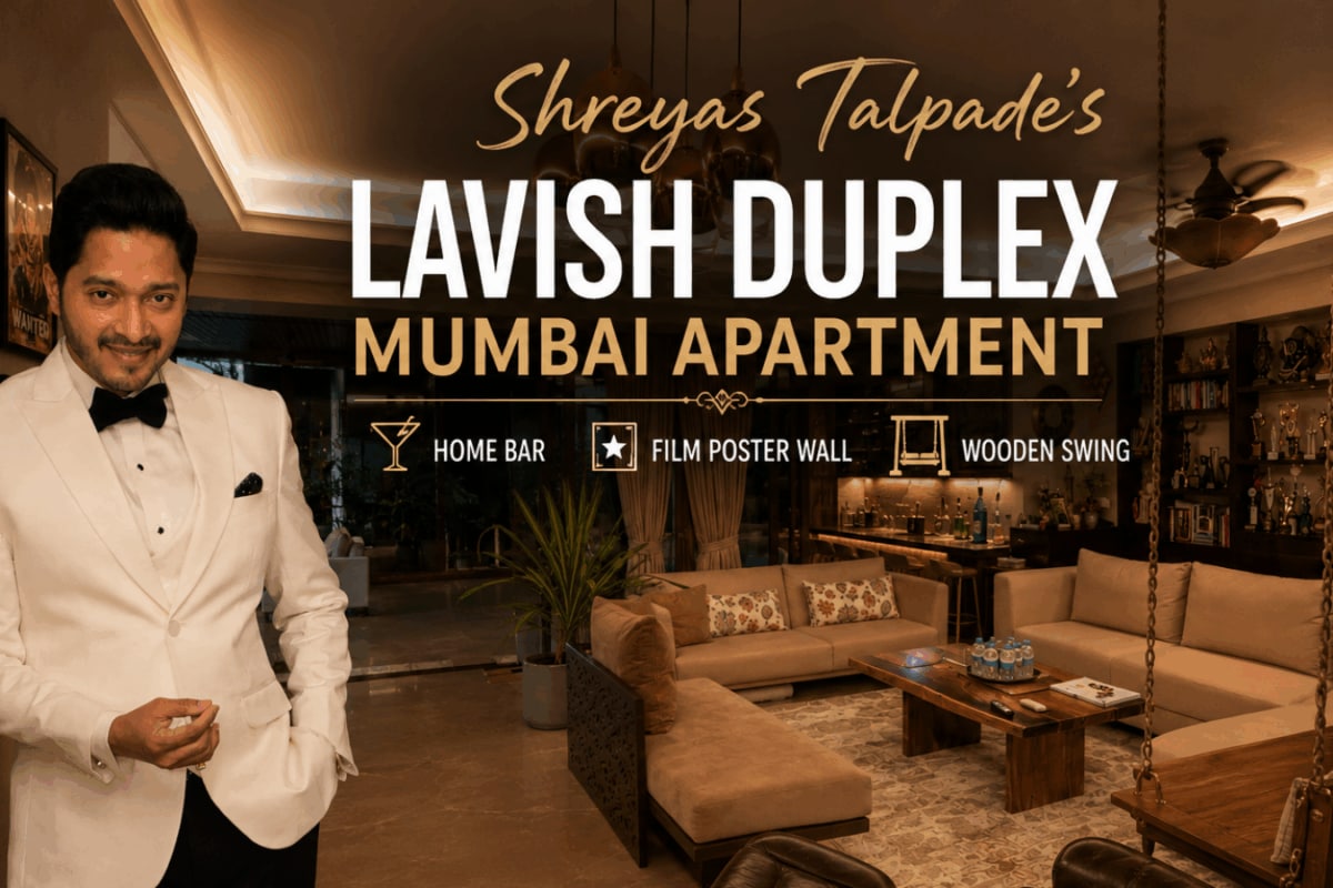 From A Home Bar To Film Poster Wall: Inside Shreyas Talpade's Mumbai Duplex