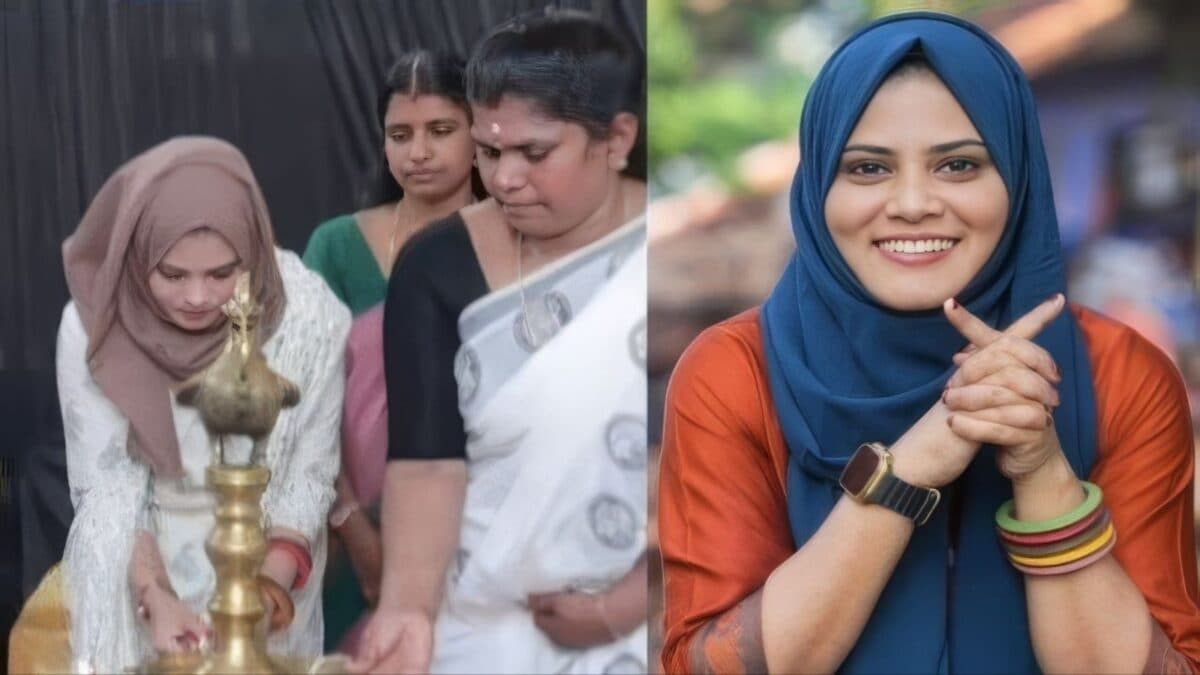 Kerala Muslim League MLA's Lamp-Lighting Sparks Row; Social Media Mocks ‘100% Literacy’