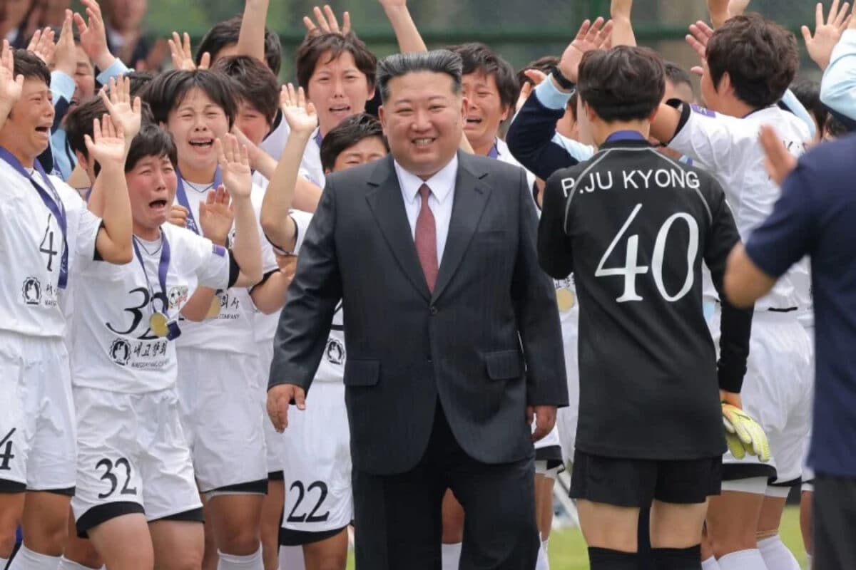 Tearful North Korean Champions Meet Kim Jong-un After Historic AFC Title | WATCH