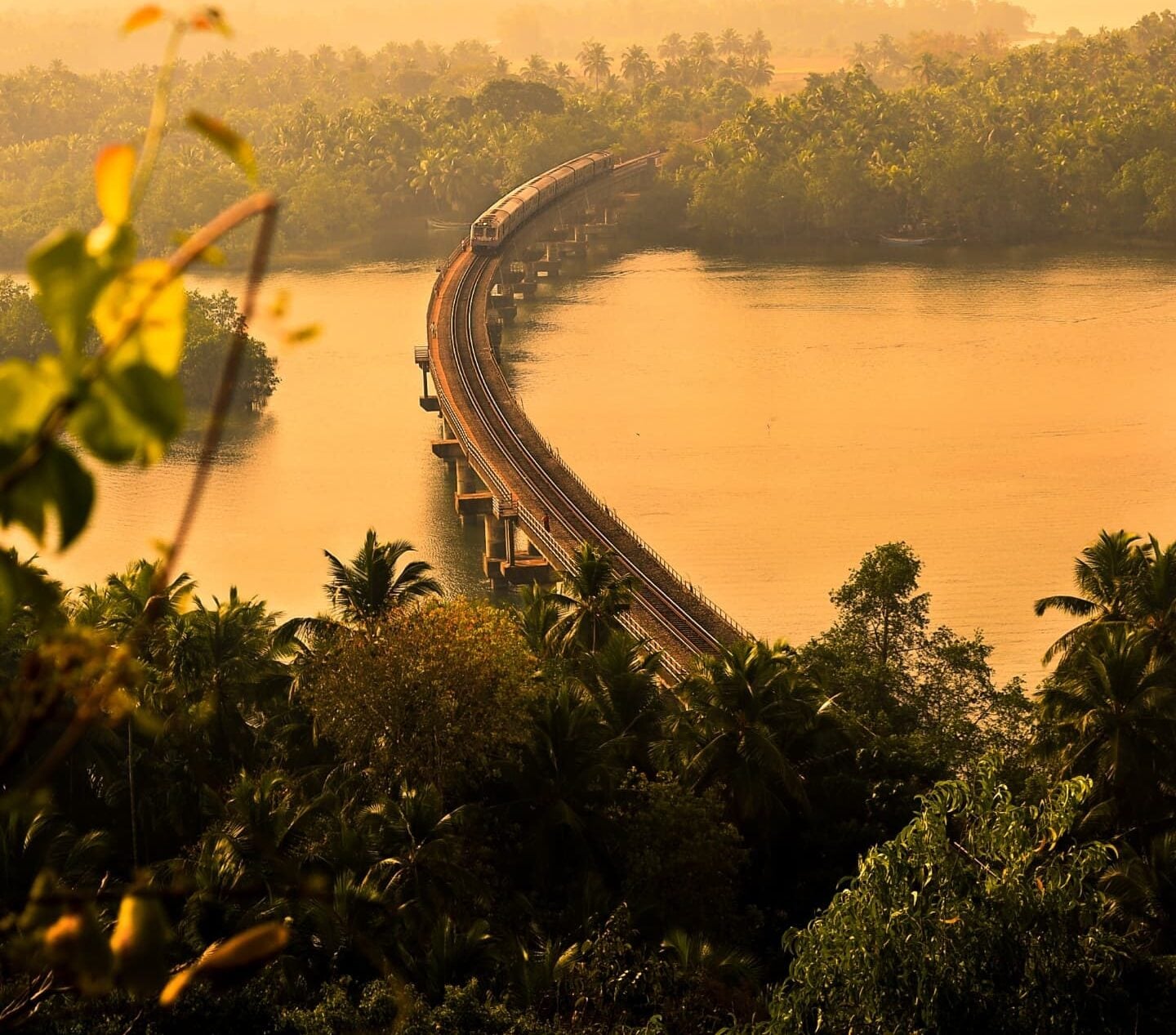 Kochi to Margao (Netravathi Express)Another Konkan Railway gem, this overnight journey takes travellers from Kerala's cultural capital through coastal Karnataka before reaching Goa by sunrise. Coconut-lined landscapes, charming stations and glimpses of the Arabian Sea make this an unforgettable experience.