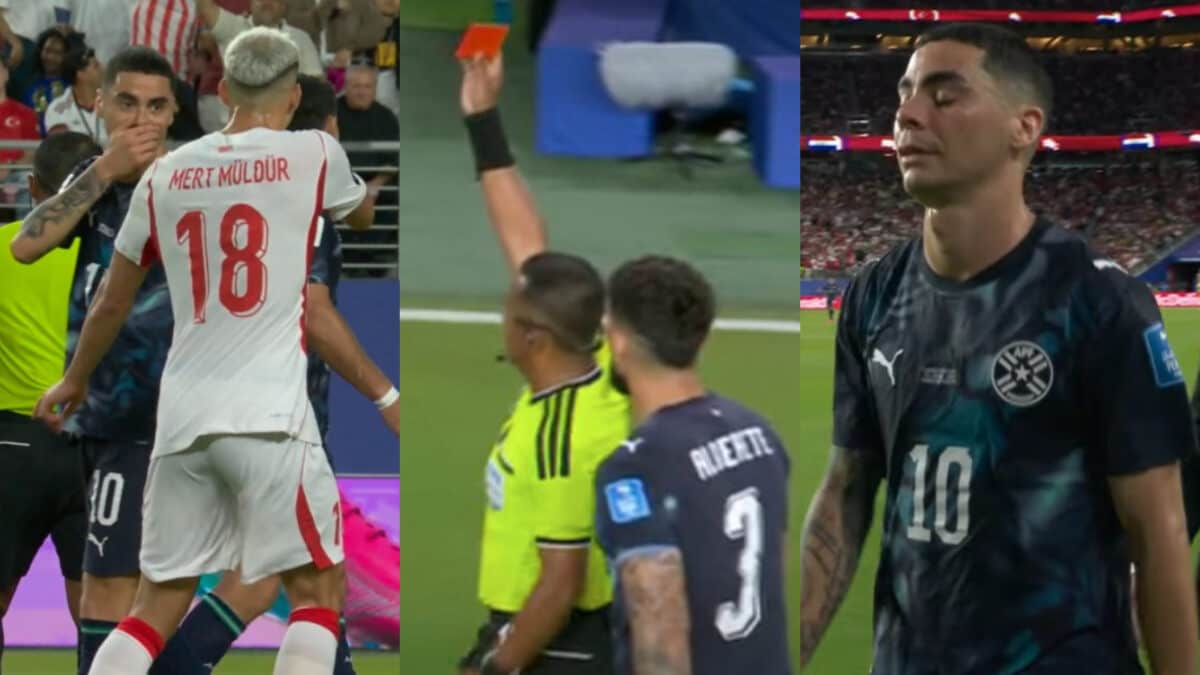 Miguel Almiron Makes Unwanted World Cup History With First-Ever Red Card For Mouth-Covering | WATCH