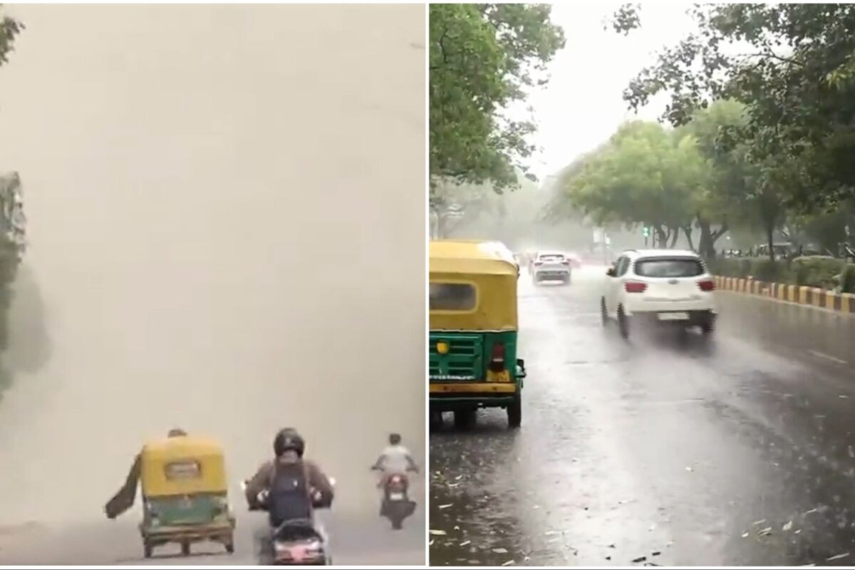 Rain, Gusty Winds Lash Parts Of Delhi, Noida; IMD Issues Yellow Alert For More Thunderstorms