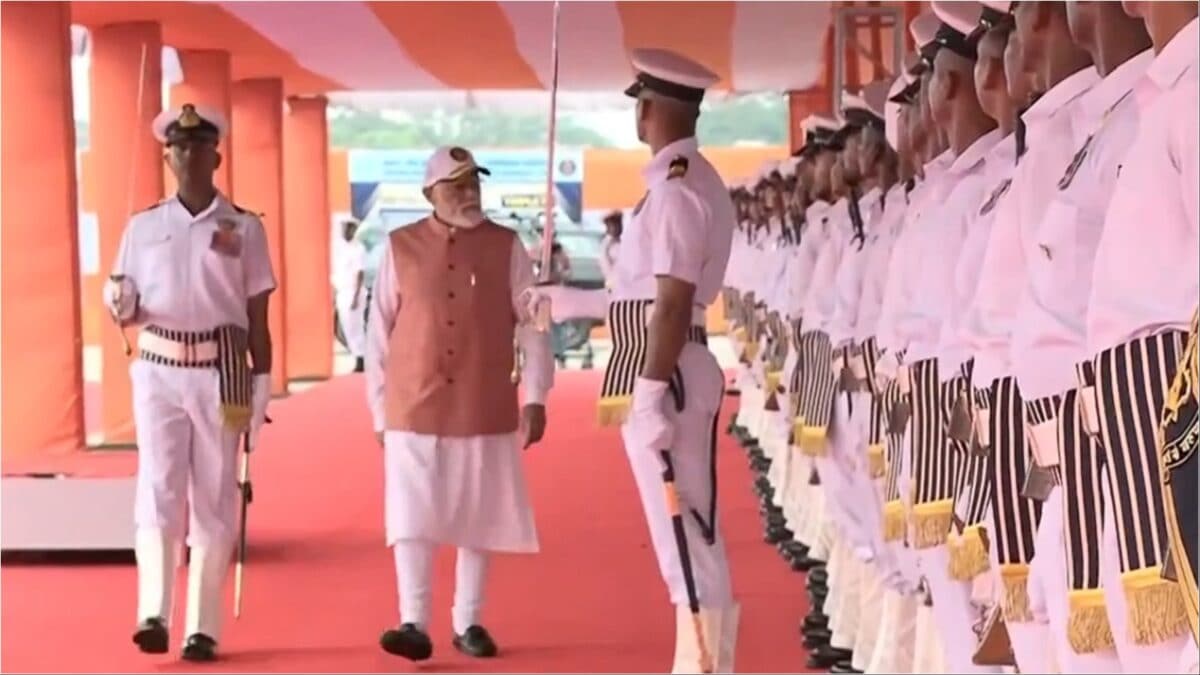 PM Modi Commissions Three Indigenous Naval Platforms, Says 'Aatmanirbharta Key To India's Progress'