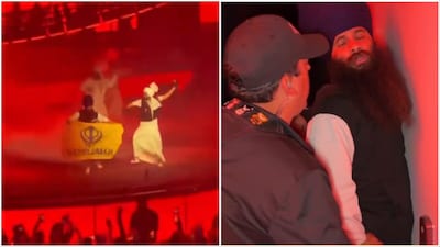 Pro-Khalistan Protester Storms Diljit Dosanjh's Concert Stage In San Francisco, Arrested | Video | World News - News18