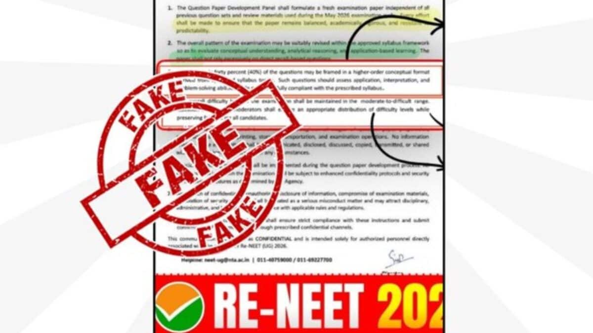 Fake NEET UG 2026 Re-Test Circular Goes Viral, PIB Issues Clarification