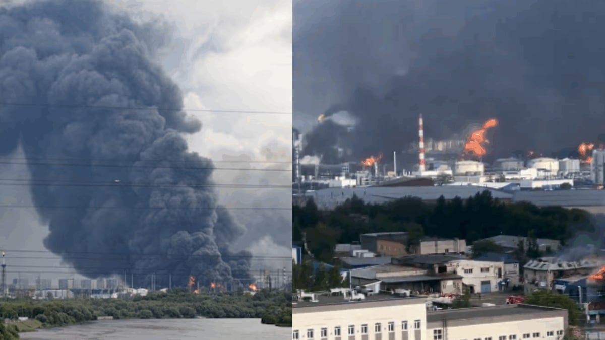 Oily Droplets, Dark Skies: Moscow Covered In Black Smoke After Ukrainian Drones Hit Key Refinery