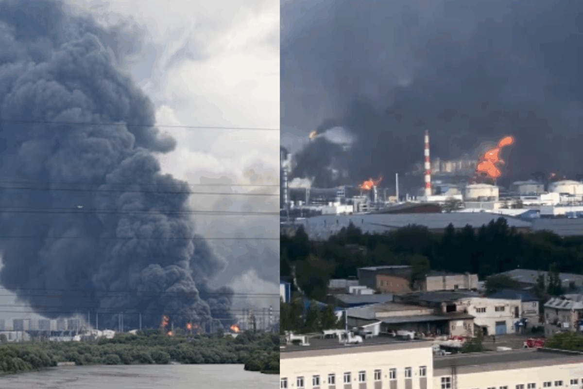 Oily Droplets, Dark Skies: Moscow Covered In Black Smoke After Ukrainian Drones Hit Key Refinery