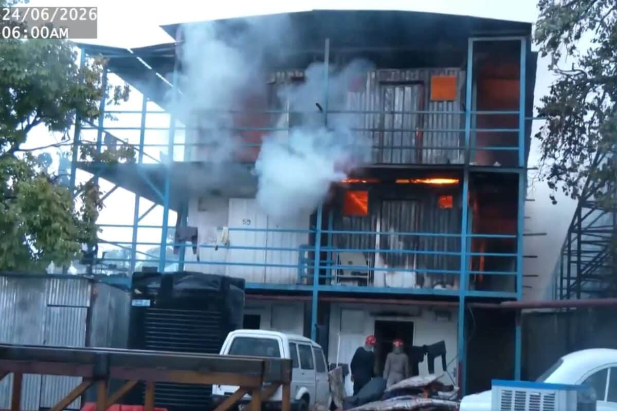Labour Settlements Near Delhi’s Udyog Bhawan Gutted In Massive Fire, No Casualties
