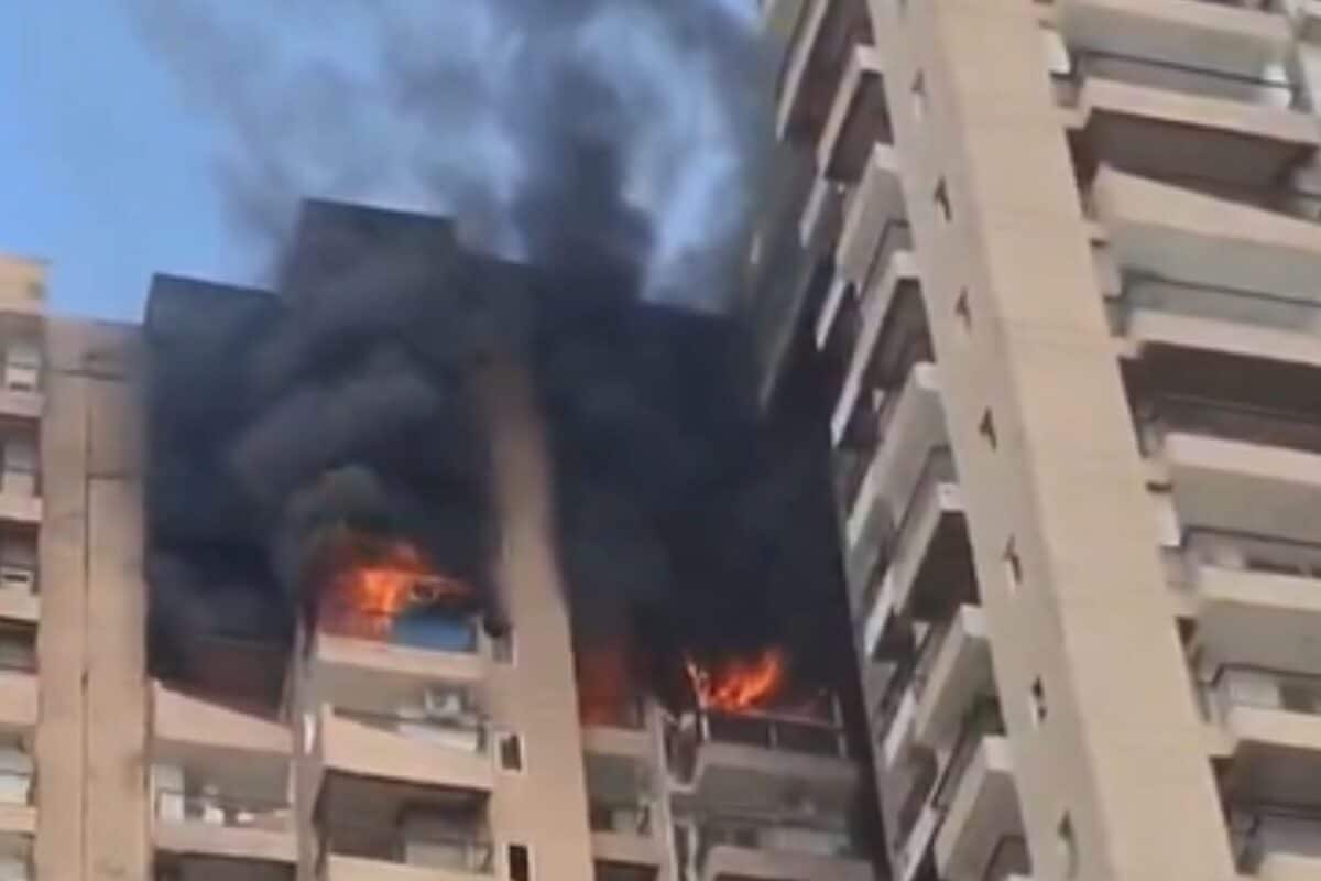 Fire Breaks Out In A High Rise Flat In Noida's Sector 119, No Casualties So Far
