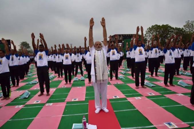A Look At PM Modi's Yoga Day Celebrations Over The Years A Look At PM Modi's Yoga Day Celebrations Over The Years