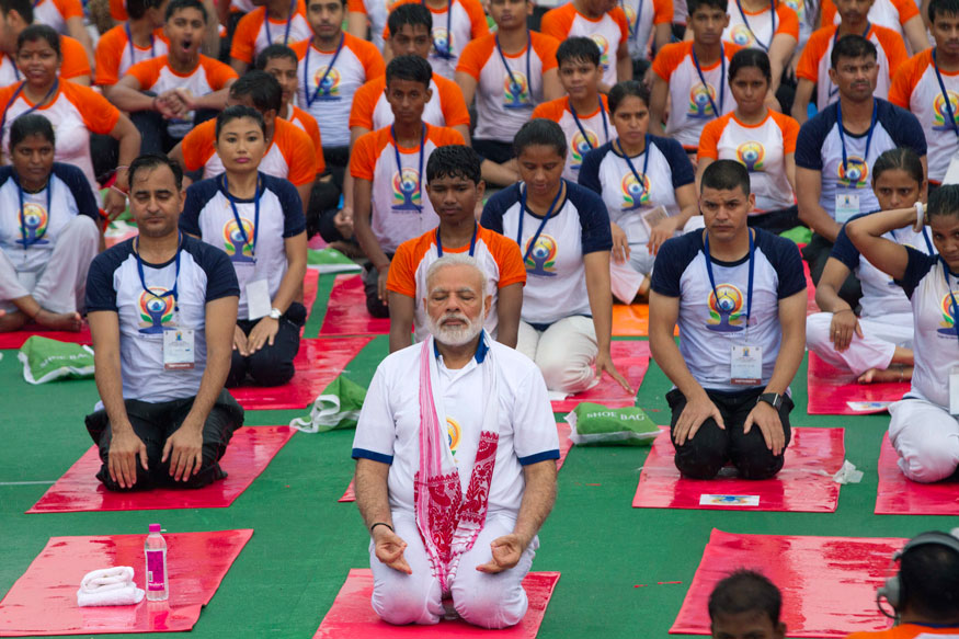 A Look At PM Modi's Yoga Day Celebrations Over The Years A Look At PM Modi's Yoga Day Celebrations Over The Years