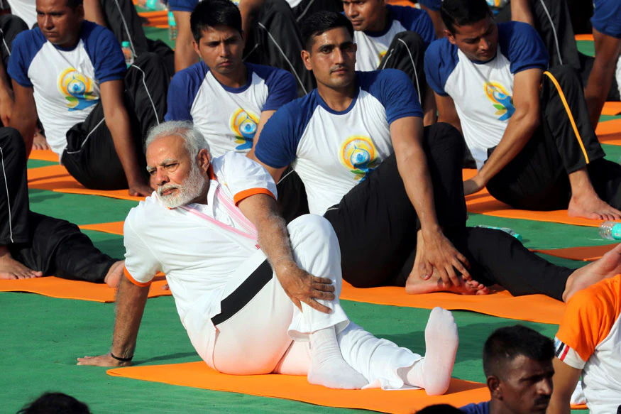 A Look At PM Modi's Yoga Day Celebrations Over The Years A Look At PM Modi's Yoga Day Celebrations Over The Years