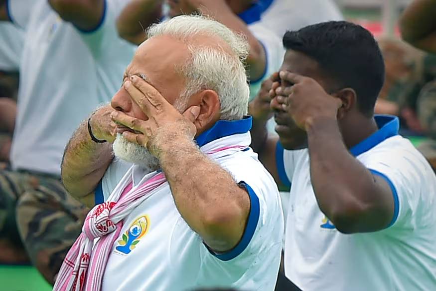 A Look At PM Modi's Yoga Day Celebrations Over The Years A Look At PM Modi's Yoga Day Celebrations Over The Years