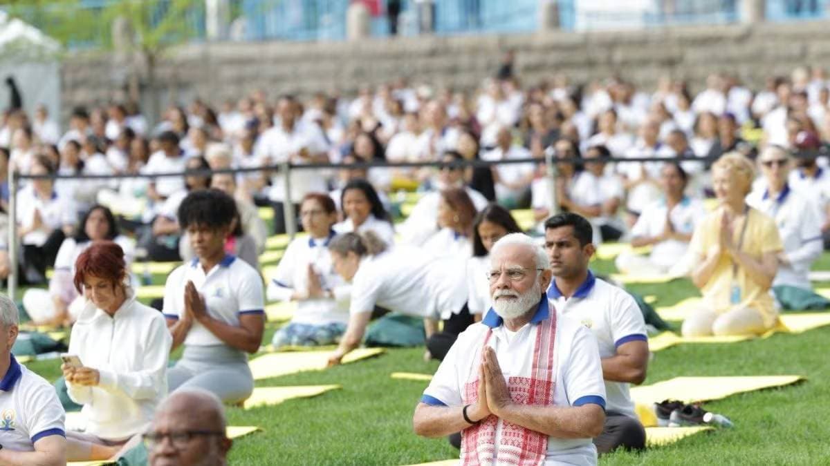 A Look At PM Modi's Yoga Day Celebrations Over The Years A Look At PM Modi's Yoga Day Celebrations Over The Years