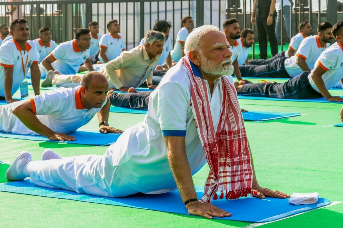 A Look At PM Modi's Yoga Day Celebrations Over The Years A Look At PM Modi's Yoga Day Celebrations Over The Years