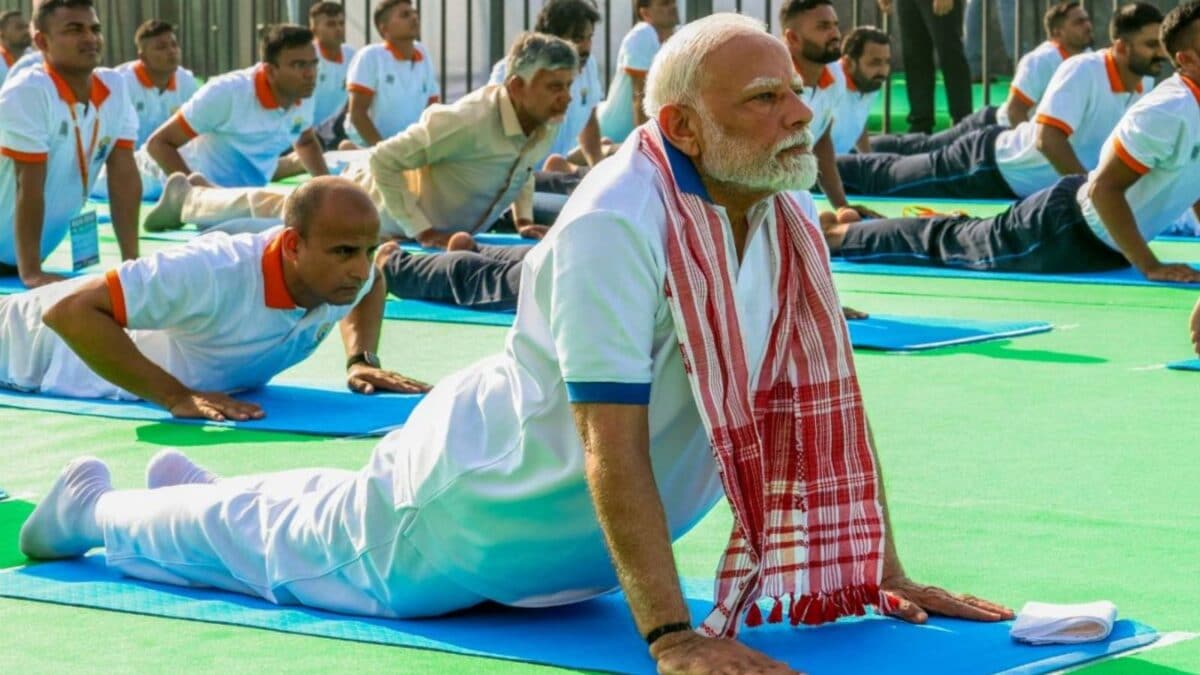 A Look At PM Modi's Yoga Day Celebrations Over The Years